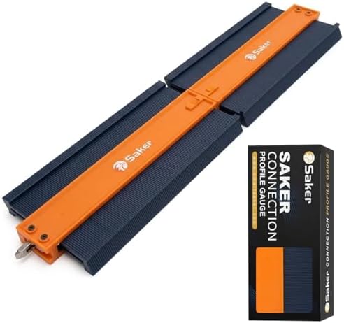 Saker Connection Profile Gauge-Adjustable Lock -Precisely Copy Irregular Shape Duplicator -Irregular Welding Woodworking Tracing - Must Have Tool for DIY Handyman, Construction