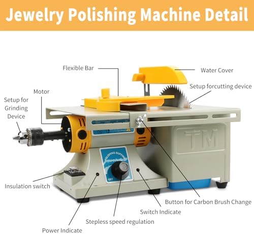 Mini Table Saw Rock, Lapidary Equipment Jewelry Polishing Grinding Machine