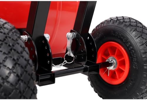 2026 Upgrade 29" Wide Snow Shovel with Wheels for Driveway