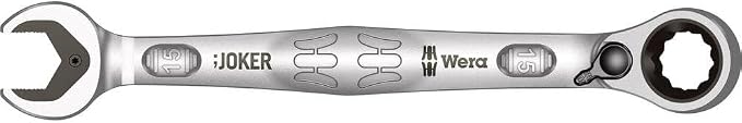 Wera 05020070001 6001 Joker Switch Ratcheting combination wrenches, with switch lever, 15 x 199 mm