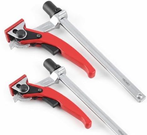 2 Pack Hold Down Clamps, 20mm Base Ratchet Bench Dog Clamps for Woodworking