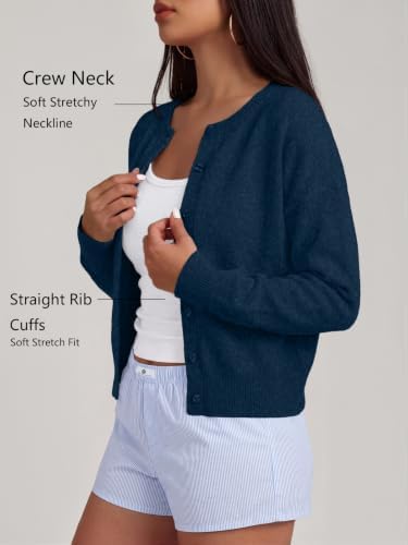 Trendy Queen Cropped Cardigan Sweaters for Women Fall Fashion Clothes 2026