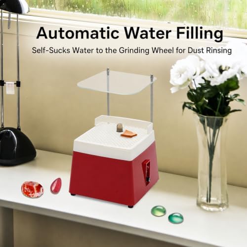 Stained Glass Grinder, 65W Industrial Glass Cutter Mini Glass Ceramics Grinder Machine with Baffle Bracket and Grinding Bit, Power Diamond Glass Art Grinding Tool, 4200r/min, 110V, 0.1A