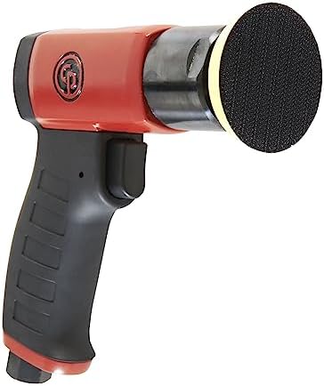 Chicago Pneumatic CP7201P - Kit - 3 Inch (75 mm) Air Polisher, Pistol Handle, Hook & Loop - 2,500 RPM