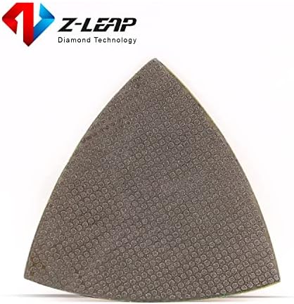 Triangular Diamond Sanding Pads for Oscillating Tools Sandpaper Sheet Polishing Discs 3"(80mm) 120 Grit