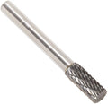 Drill America SA-2 Carbide Burr/Rotary File Cylindrical Double Cut for Die Grinder 5/16" Dia. x 3/4" Cut Length with 1/4" Shank and 2-1/2" Overall Length, DUL Series