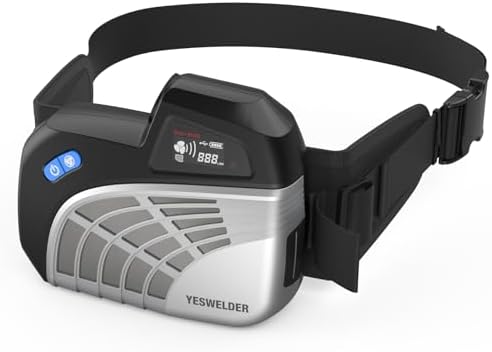 YESWELDER Powered Air Purifying Respirator Auto Darkening Welding Helmet LYG-M800H Welder Hood