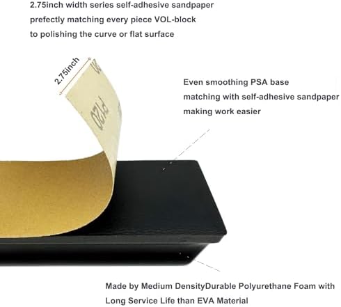 24inch Sanding Block For PSA Abrasives,Longboard Hand Rectangle Block Sander Block Pad Sanding Board,Flexible for Automotive Paint and Woodworking Sand Furniture