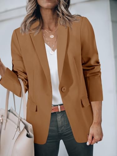 Cicy Bell Womens Casual Blazers Long Sleeve Work Office Suit Jackets Blazer