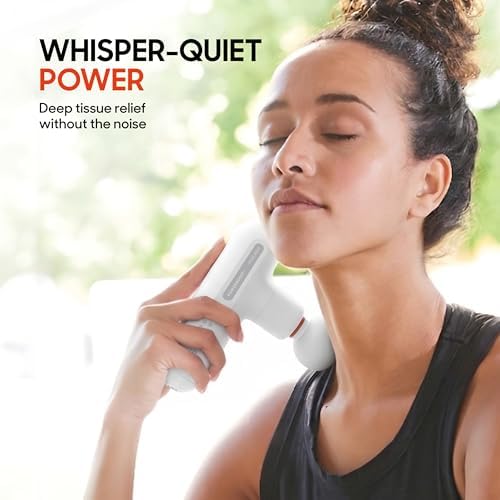Sharper Image Powerboost Move Mini Percussion Massage Gun, Powerful & Quiet