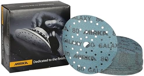 Mirka Galaxy Multifit Sandpaper 6 inch Grit 80 50 Discs
