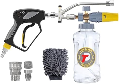 Tool Daily Foam Cannon with Pressure Washer Gun, Dual Connector Accessory