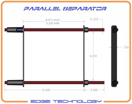 49-000 - Parallel Separator, Parallel Keeper for 6" Vise, Strong Compression Springs, Keeps Parallels Firmly Against Vise Jaws, Fits Manual & CNC Milling Machine