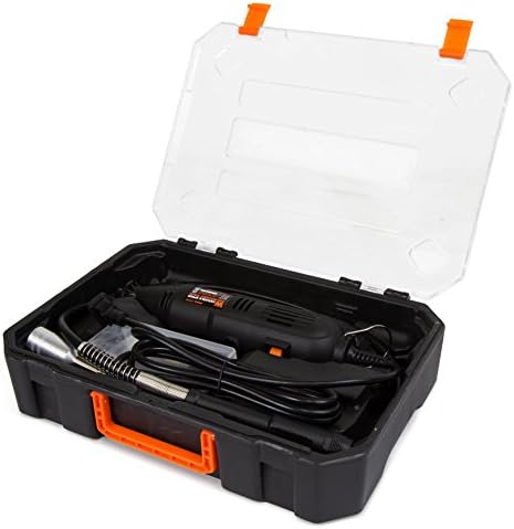 WEN 23103 1-Amp Variable Speed Rotary Tool with 100+ Accessories, Carrying Case and Flex Shaft