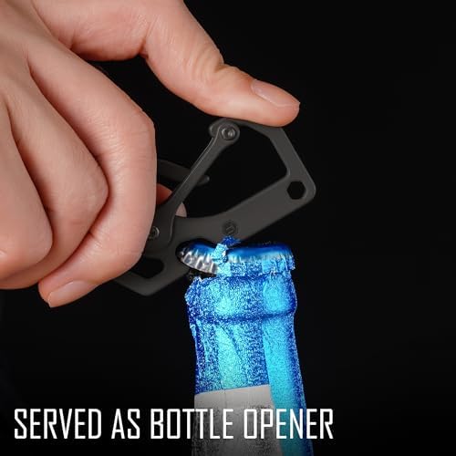 KeyUnity Titanium Carabiner Keychain Multitool Tool