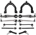 TRQ Front Steering & Suspension Kit Control Arm with Ball Joint Sway Bar
