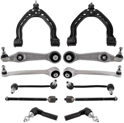 TRQ Front Steering & Suspension Kit Control Arm with Ball Joint Sway Bar