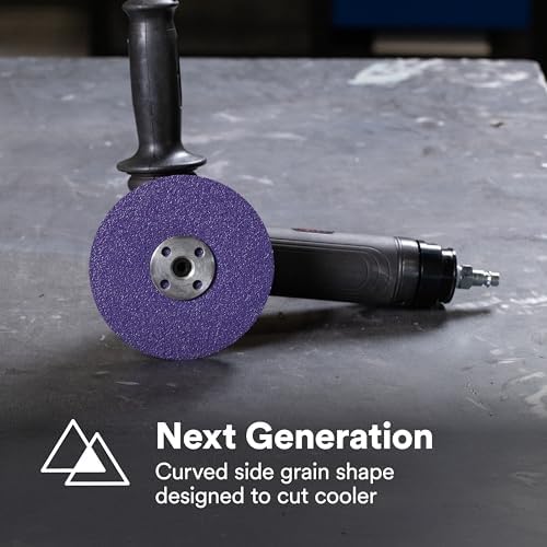 3M Cubitron 3 Abrasive Fibre Disc 33503, 60+, 5 in x 7/8 in, Precision Shaped Ceramic Grain, High Cut Rate, Long Life Abrasive Disc for Metal Finishing, Weld Removal, and Paint Stripping, Pack of 5