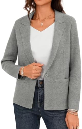 GRACE KARIN Womens Sweater Blazer Jackets Business Casual Work Cardigan