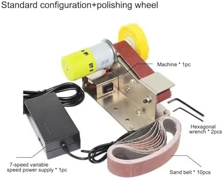 Micro Electric Sharpening Machine Mini Belt Sander DIY Polishing Grinding Adjustable Speed Polisher Machine High Performance