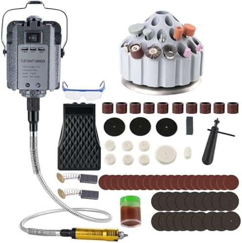 DZQ 1000W Flex Shaft Grinder with 77 Accessories 500–30,000 RPM