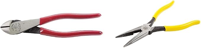 Klein Tools D228-8 Pliers and D203-8 Needle Nose Pliers