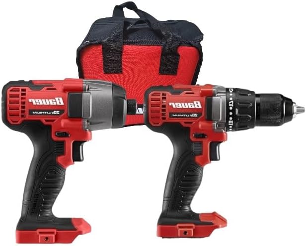 20V (Drill/Driver & Hex Compact) Bundle - Tools Only - Compatible with Bauer