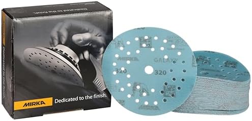 Mirka Galaxy Multifit Sandpaper 5 inch Grit 320 50 Discs Pack