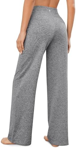 G4Free Yoga Pants for Women Wide Leg Pants with Pockets High Waisted
