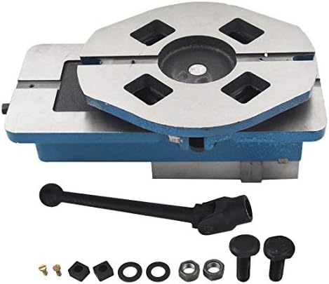 WFLNHB 4 x 4.56" Accuracy Mill Vise 360 Degree Swiveling Base Replacement for Milling Shaping and Drilling Machines