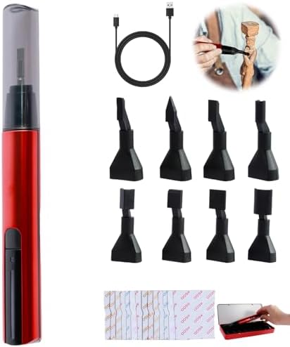 Reciprocating Sander USB Quick Charging Electric Sanding Pen with 8pcs Sanding Head 3 Gears Adjustable Mini Pen Sander Tool Portable Polishing Machine for Small Sandings Precision Polishing DIY