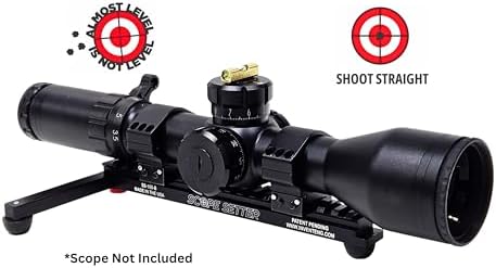 Scope Setter, Rifle Scope Leveling Kit, A Simple and Accurate Method for Reticle Alignment in Scope Rings utilizing a Picatinny Rail Interface, Made in USA