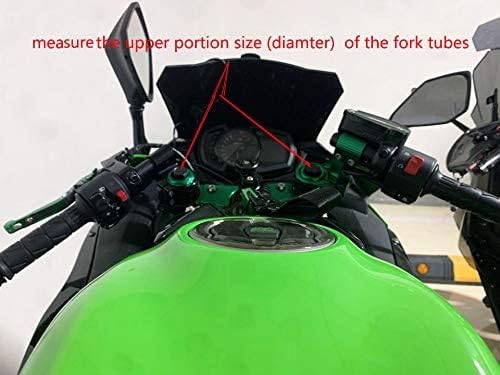 35mm Clip on Handlebars 1" Riser fit 35 mm Fork Tube 7/8" Motorcycle bars, 35 mm Clip ons Handlebar CNC Black