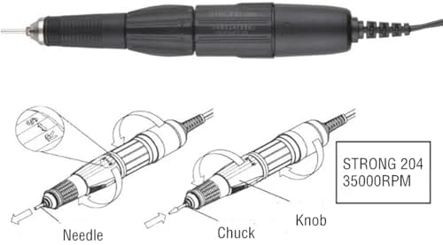 35K RPM Micromotor Polisher with Micro Motor Handle, Micromotor for Jewelry,Ceramics,Silicone,Glasswork,Woodcarving (102L, 3mm)