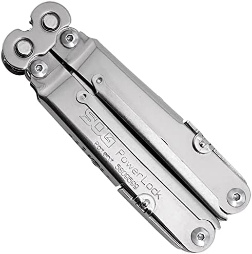 SOG Powerlock Heavy Duty 18 Multitool Pliers with Ballistic Nylon Sheath (Satin)