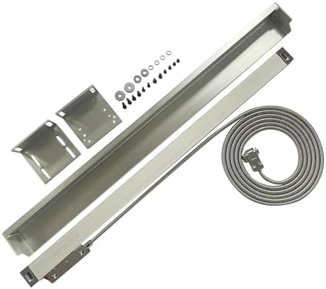 Digital Readout 2 Axis 3 Axis DRO Display Linear Optical Linear Scale Encoder 5um 620mm (24") Travel Length for Milling Mill Machine Lathe Machine(620mm)