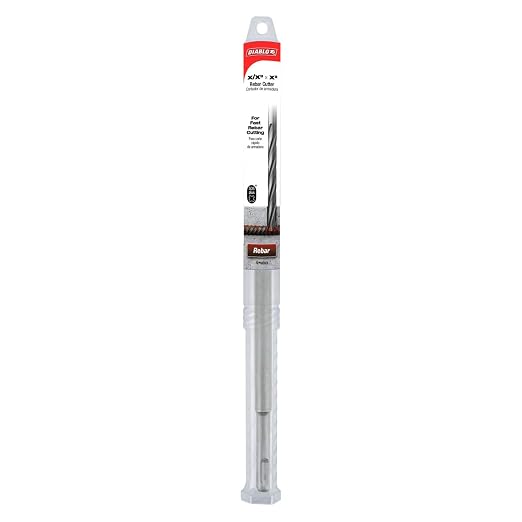 Diablo SDS-Plus Rebar Cutter for Cutting Rebar and Steel in Concrete - 5/8" Diameter, 12" Length, 5" Working Length - DMAPLRC1040