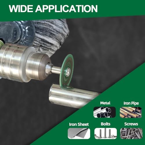 Diamond Metal Cut-off Wheel - 30/40/50mm Steel Cutting Wheel with a 1/4"(6mm) Round Shaft, Diamond Blade Cutting Disc for Iron Pipe Iron Sheet Bolt Screw