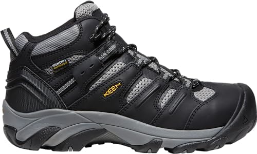 KEEN Utility Men's Lansing Mid Height Steel Toe Waterproof Work Boots