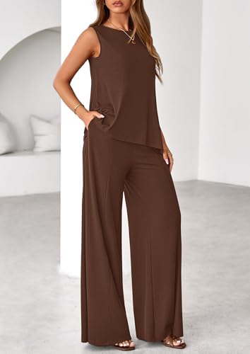 PRETTYGARDEN Women's Summer 2 Piece Matching Lounge Sets