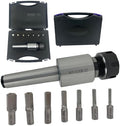 MachEl MT3 Shank Rotary Broach with ER-25 Adapter + 7 Hex Punches Set - Precision Machining Tool Kit