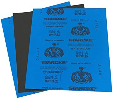 9 x 11 Inch Silicone Carbide Sand Paper, 220 Grit Sandpaper Sheets Silicone Carbide Wet Dry Sand Paper for Metal, Wood, Paint and Automotive Sandpapers, Sander Sheets, Sanding Papers - 25 Pack
