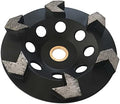 5" Diamond Grinding Wheel 6 Arrow Seg for Concrete & Coating 7/8"-5/8"