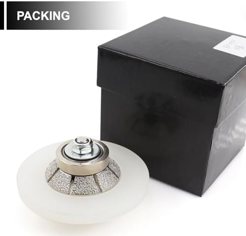 Diamond Hand Profiler B15 ,Half Bullnose Vaccum Brazed Profile Wheel Metal Cover Router Bit for Marble Granite D85 5/8-11