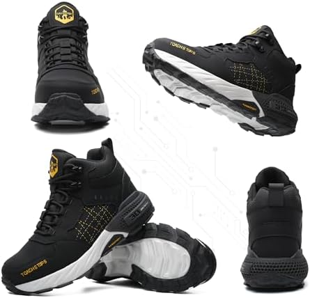 Steel Toe Work Shoes for Men Women, Puncture Resistant Safety Work Boots, 6" Lightweight Comfortable Industrial Construction Boot, Indestructible Utility Sneakers