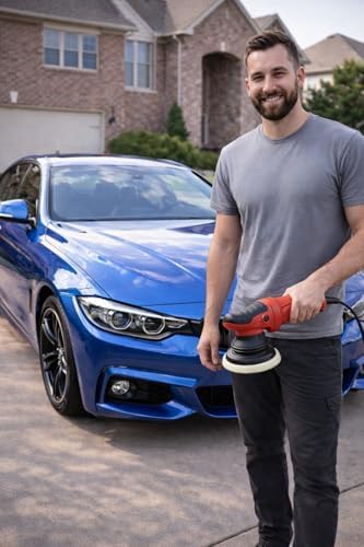 NEW! Electric Polisher Compatible with Bauer 7.5 Amp 6 in. Long-Throw Random Orbit DA Polisher - Powerful Motor Quickly Removes Moderate to Severe Defects in Less Time, Without Leaving Buffer Trails