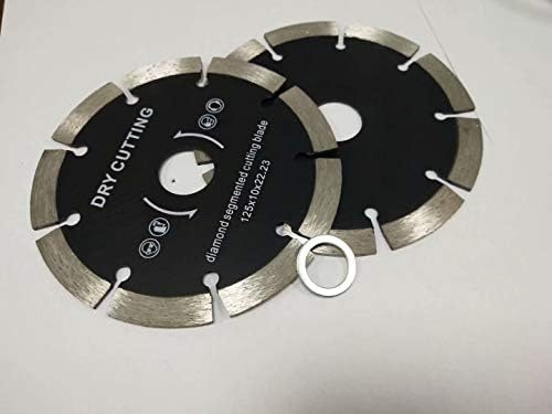 6-Inch Dry or Wet Cutting Blade (5 Pieces) General Purpose Power Saw Segmented Diamond Blades for Concrete Stone Brick Masonry Travertine cement granite also work with angle grinder wet polisher