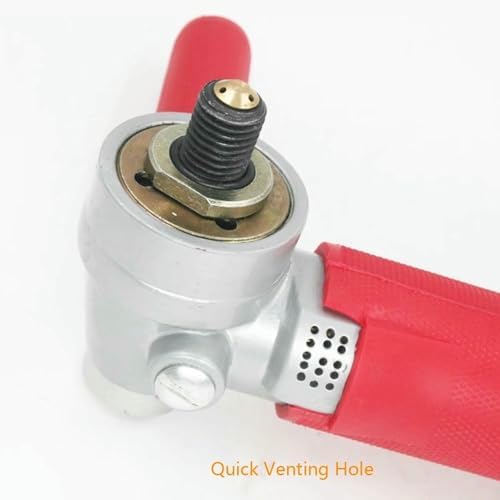 4 Inch Air Grinder, 4300RPM Pneumatic Polisher Grinder Granite Marble Stone Wet Air Sander for Marble Stone Polishing (Red)-