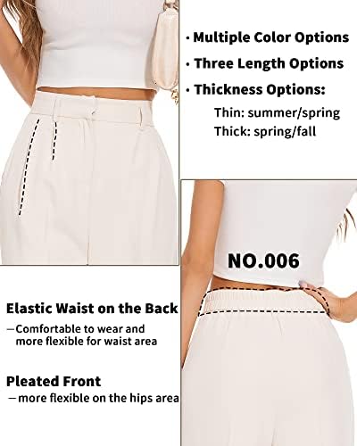 FUNYYZO Wide Leg Dress Pants for Women Work Slacks Business Casual Outfits