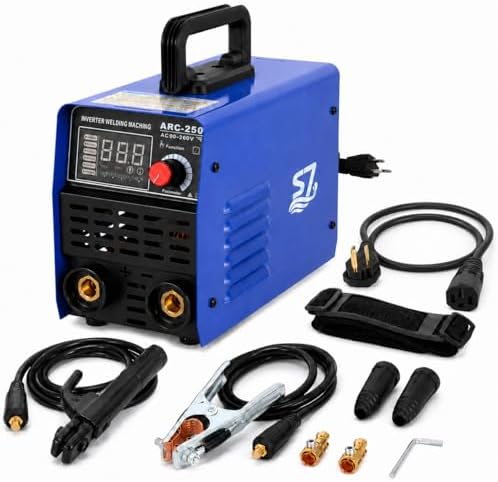 250A Stick Welder, 110V/220V Portable IGBT Inverter ARC Welder